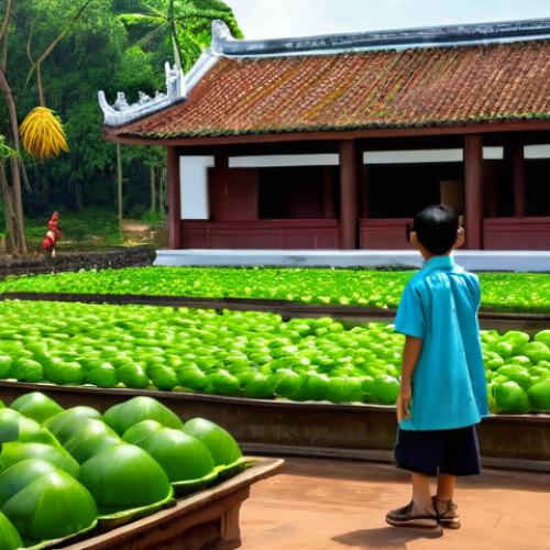 불교와 생태주의 - **"Green Temple" in Vietnam**
    A serene, traditional Vietnamese temple (Chùa Xanh) nestled in a l...