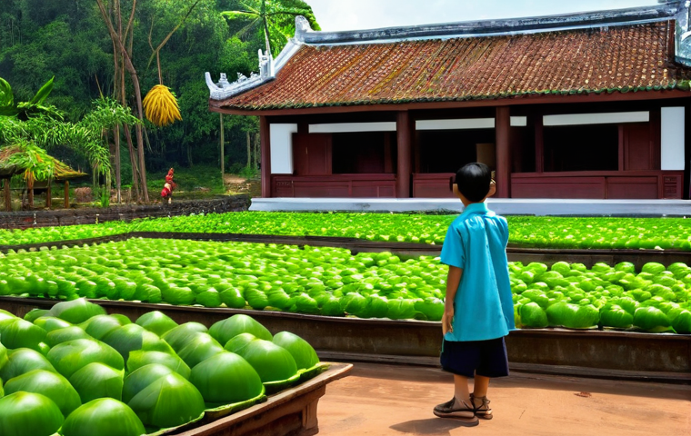불교와 생태주의 - **"Green Temple" in Vietnam**
    A serene, traditional Vietnamese temple (Chùa Xanh) nestled in a l...