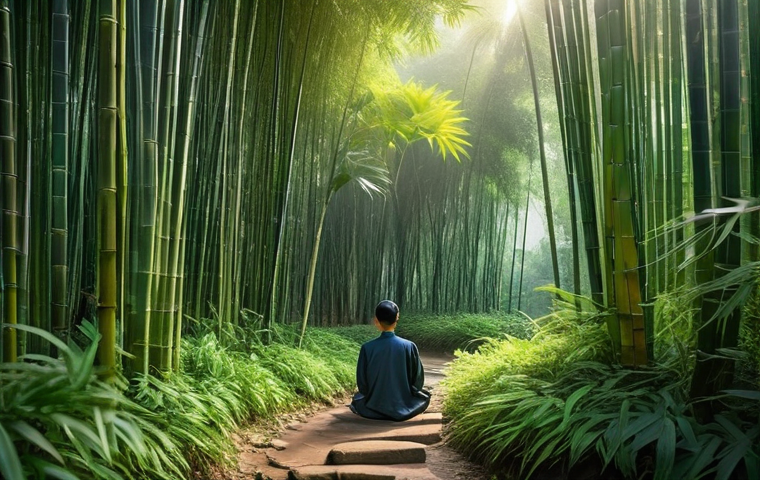불교와 생태주의 - **"Green Temple" in Vietnam**
    A serene, traditional Vietnamese temple (Chùa Xanh) nestled in a l...