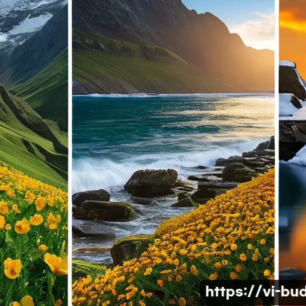 불교에서의 삶의 철학 - Here are three detailed image prompts for image generation, adhering to all specified guidelines: